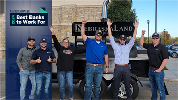 NebraskaLand Bank Named Top Bank in Nebraska and 10th Nationwide by American Banker